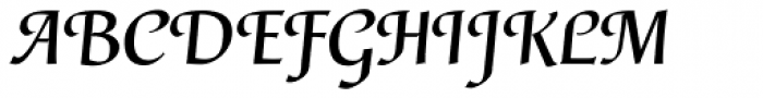 Gertrud SemiBold Italic Font UPPERCASE