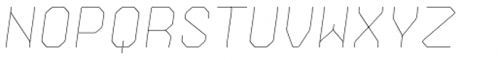 Gerusa Hairline Italic Font UPPERCASE