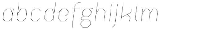 Gerusa Hairline Italic Font LOWERCASE