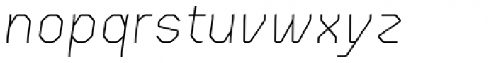 Gerusa Light Italic Font LOWERCASE