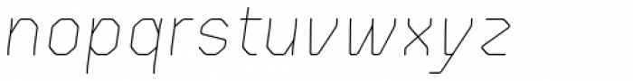 Gerusa UltraLight Italic Font LOWERCASE