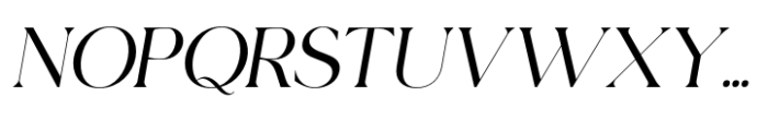 Gervia Font Duo Serif Italic Font UPPERCASE