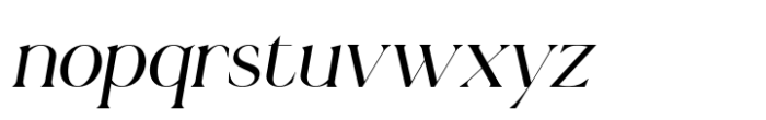 Gervia Font Duo Serif Italic Font LOWERCASE