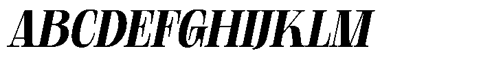 Geshing Black Italic Font UPPERCASE