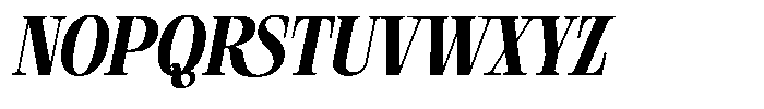 Geshing Black Italic Font UPPERCASE