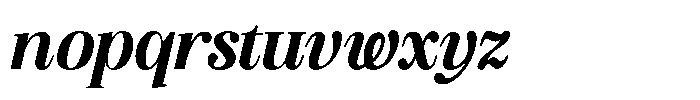 Geshing Black Italic Font LOWERCASE