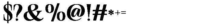 Geshing Black Font OTHER CHARS