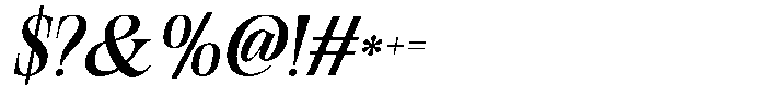 Geshing Bold Italic Font OTHER CHARS