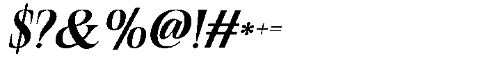 Geshing Extra Bold Italic Font OTHER CHARS