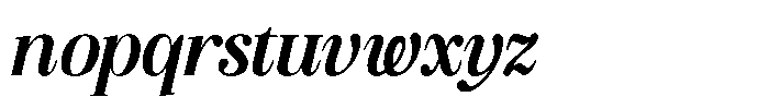 Geshing Extra Bold Italic Font LOWERCASE