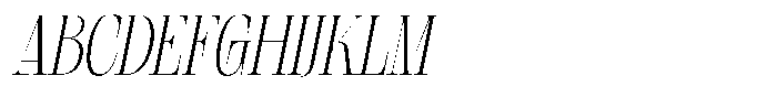 Geshing Extra Light Italic Font UPPERCASE