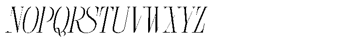 Geshing Extra Light Italic Font UPPERCASE