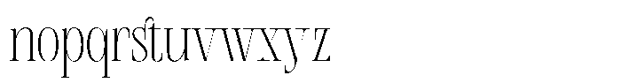Geshing Extra Light Font LOWERCASE