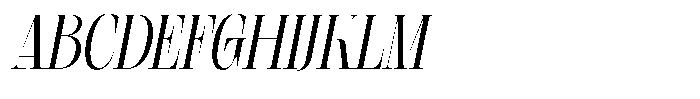 Geshing Italic Font UPPERCASE