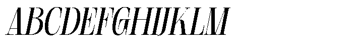 Geshing Medium Italic Font UPPERCASE