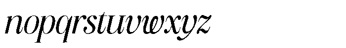Geshing Medium Italic Font LOWERCASE