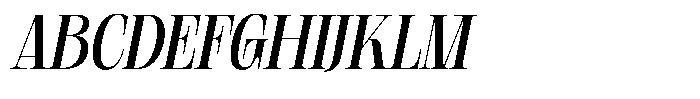 Geshing Semi Bold Italic Font UPPERCASE