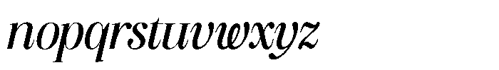 Geshing Semi Bold Italic Font LOWERCASE