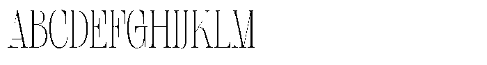 Geshing Thin Font UPPERCASE