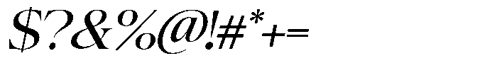 Gestalo Slanted Font OTHER CHARS
