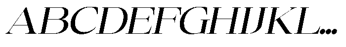 Gestalo Slanted Font UPPERCASE