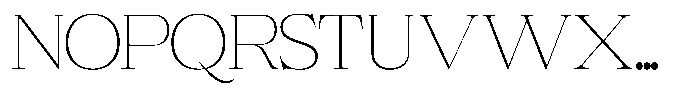 Gestalo Thin Font UPPERCASE