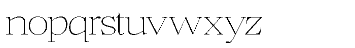 Gestalo Thin Font LOWERCASE