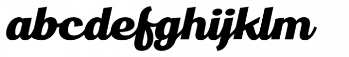 Gestura Extra Bold Oblique Font LOWERCASE