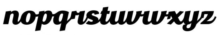 Gestura Extra Bold Oblique Font LOWERCASE