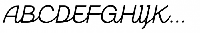 Gestura Light Oblique Font UPPERCASE