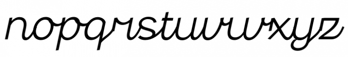 Gestura Light Oblique Font LOWERCASE