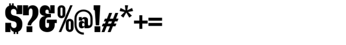 Get Up Bold Semi Condensed Font OTHER CHARS