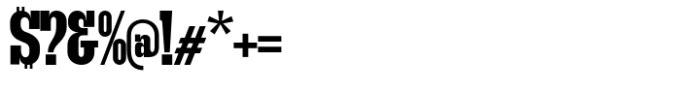 Get Up Bold Ultra Condensed Font OTHER CHARS