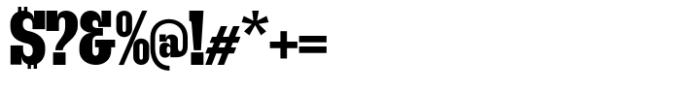 Get Up Extra Bold Condensed Font OTHER CHARS