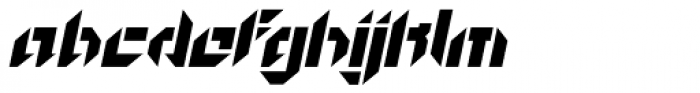 GetaRobo Open Italic Font LOWERCASE