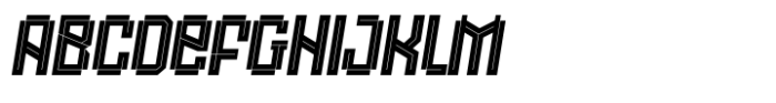 Getafe Inline Obelique II Font UPPERCASE