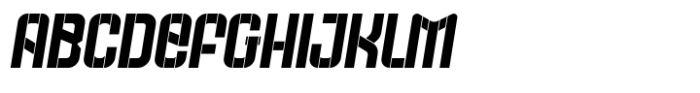 Getafe Stencil Oblq Font UPPERCASE