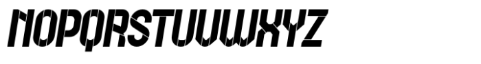 Getafe Stencil Oblq Font UPPERCASE