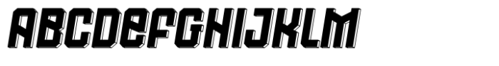 Getafe Style 3 D Obelique Font UPPERCASE