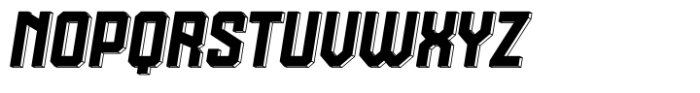 Getafe Style 3 D Obelique Font UPPERCASE