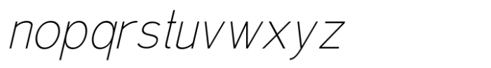Gethalina Variable Italic Thin Font LOWERCASE