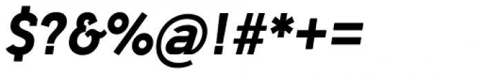 Getho Semi Sans Extra Bold Italic Font OTHER CHARS