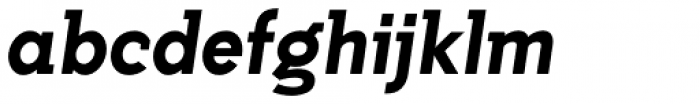 Getho Semi Sans Extra Bold Italic Font LOWERCASE