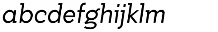 Getho Semi Sans Italic Font LOWERCASE
