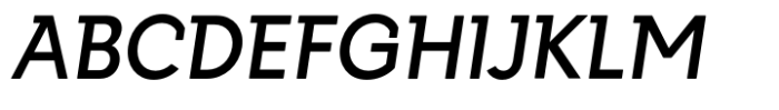Getho Semi Sans Medium Italic Font UPPERCASE