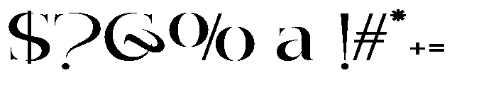 Getina Extra Bold Ultra Exp Font OTHER CHARS