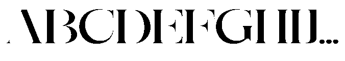 Getina Extra Bold Ultra Exp Font UPPERCASE