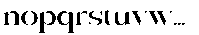 Getina Extra Bold Ultra Exp Font LOWERCASE