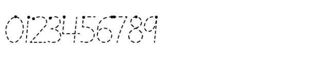 Getty Dubay Basic Dashed Dots Font OTHER CHARS