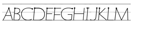 Getty Dubay Basic Lines Dots Font UPPERCASE